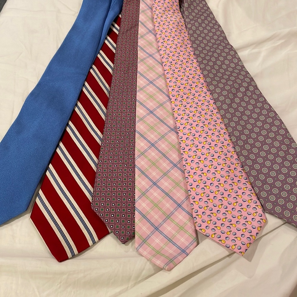Lot of 6 Brooks Brothers Ties